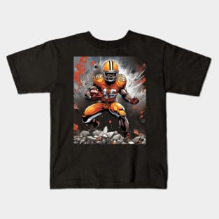 American Football Player Kids T-Shirt